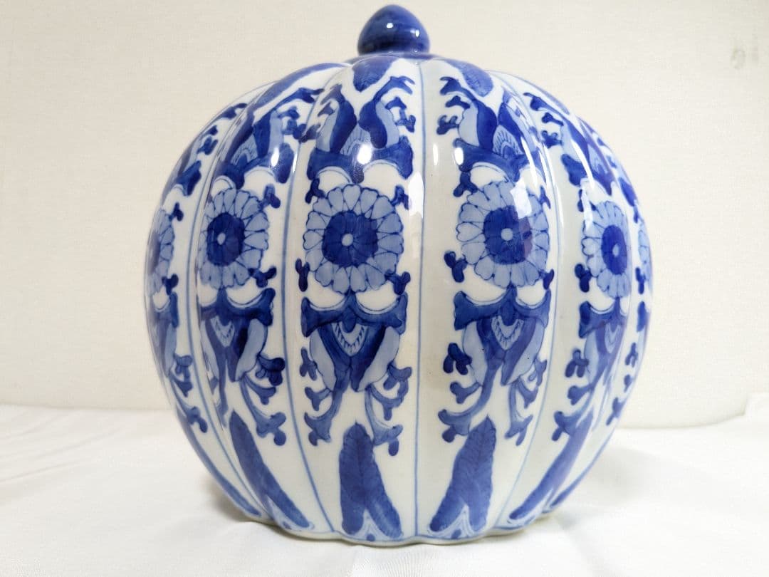 中国 染付 壺 花瓶 花器 置物 オブジェ 小物入れ