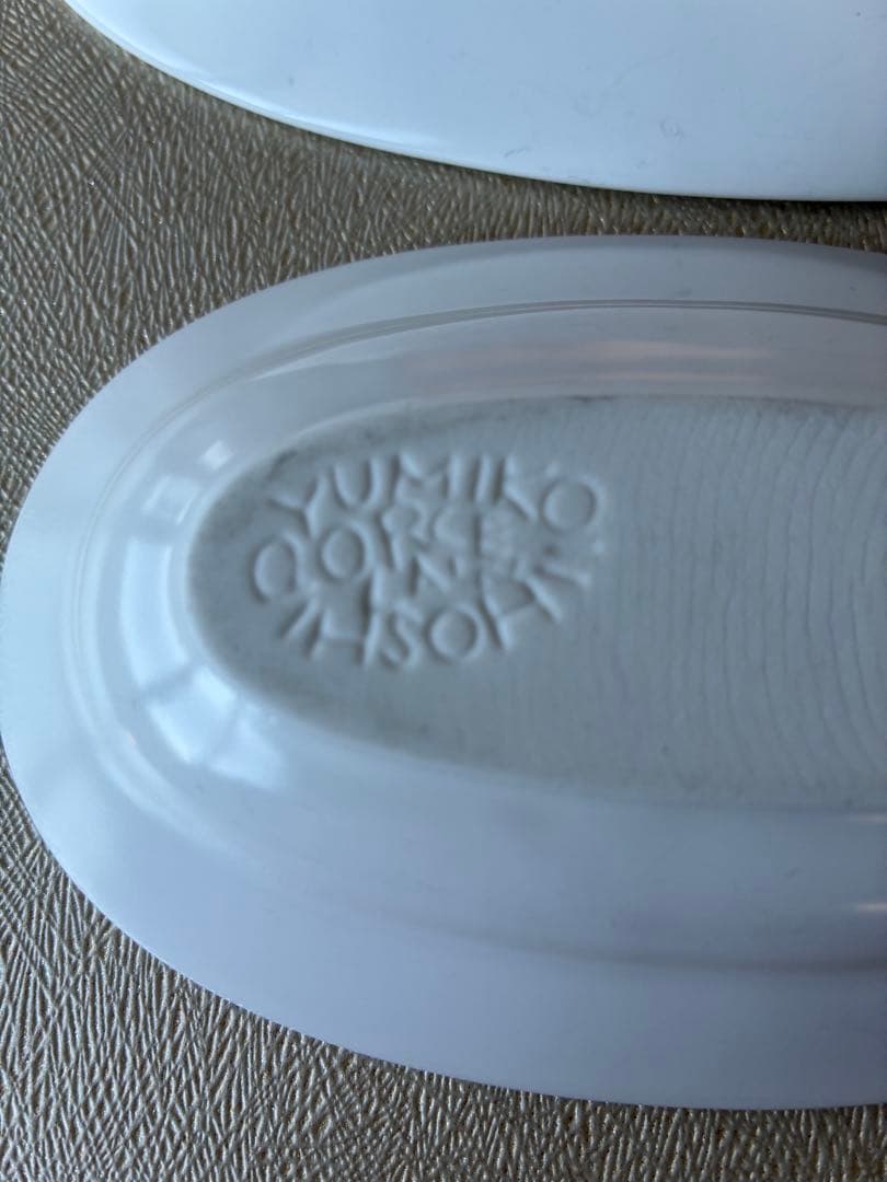 イイホシユミコオーバル　レクタングル皿４枚セット