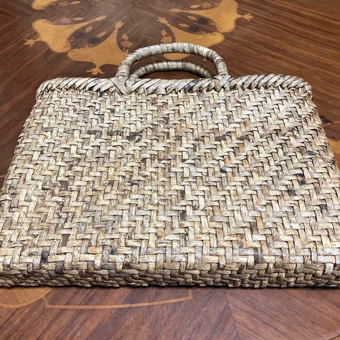 かごバッグ 山葡萄 胡桃