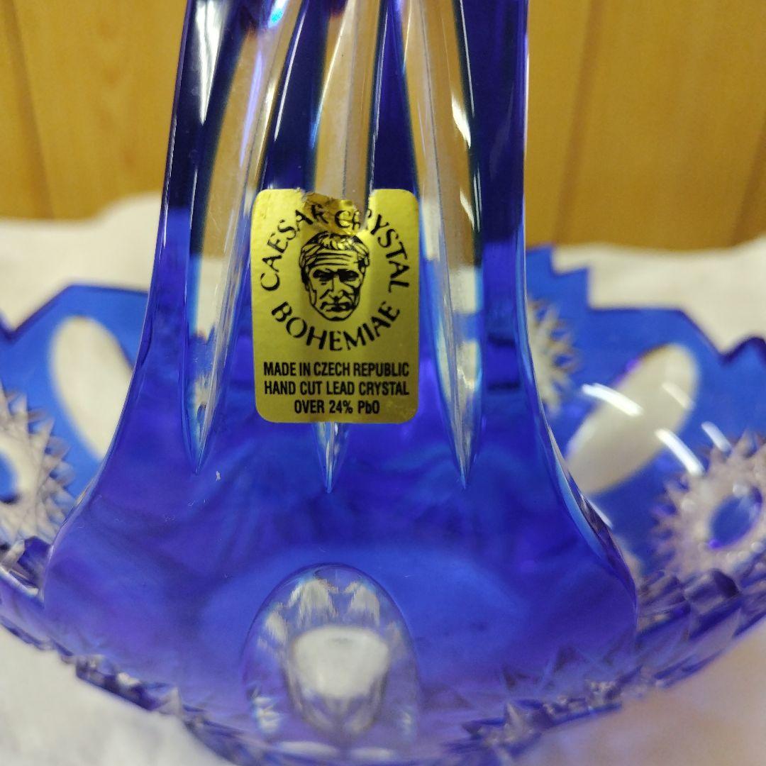 CAESAR　crystal　BOHEMIAN　crystalガラスバケット