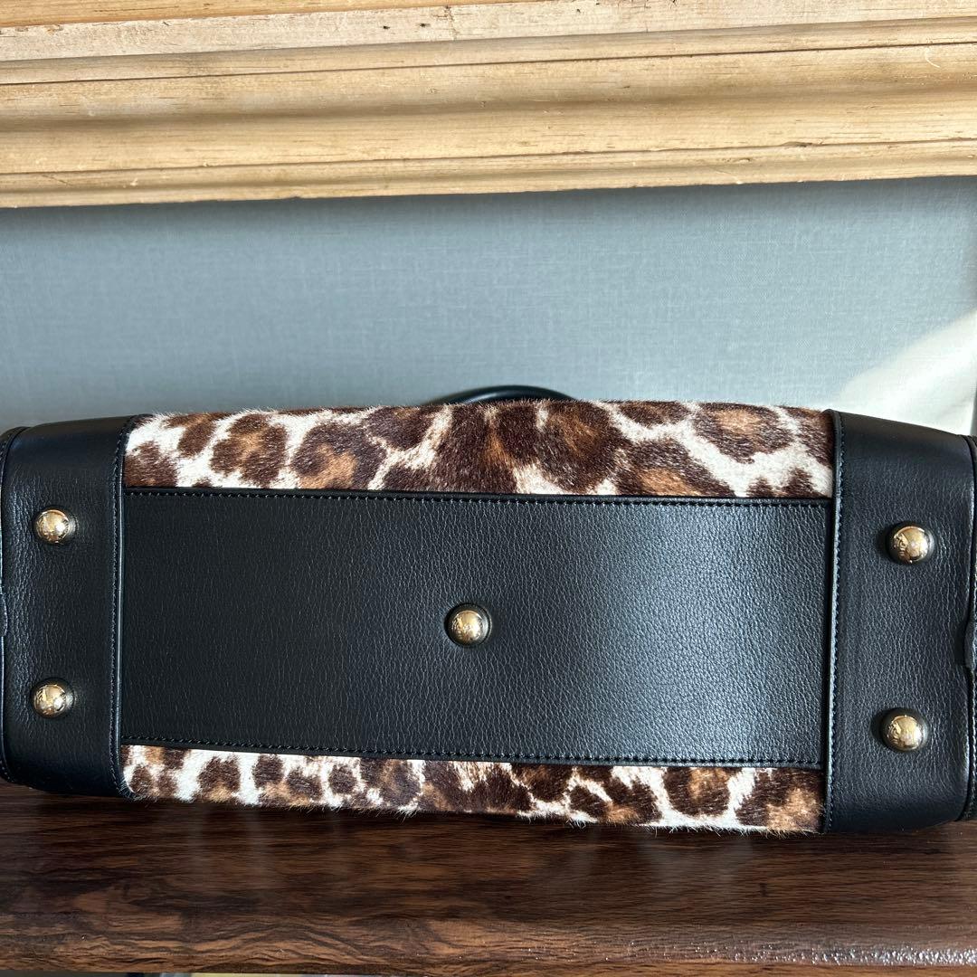 ロエベ【LOEWE】アマソナ35ハラコ レオパード