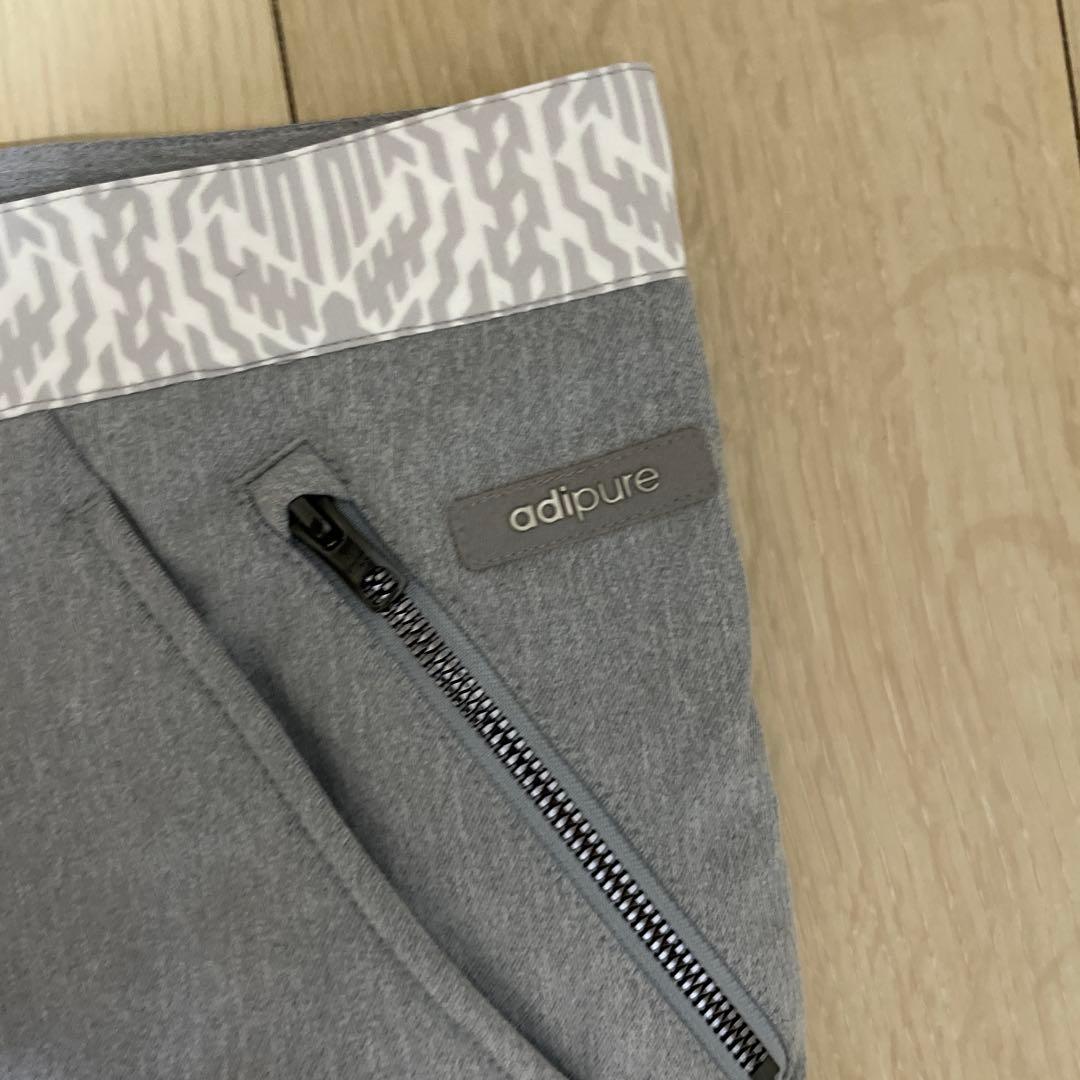 テーラーメイド　ゴルフ　adidas 裏起毛　ゴルフパンツ　グレー