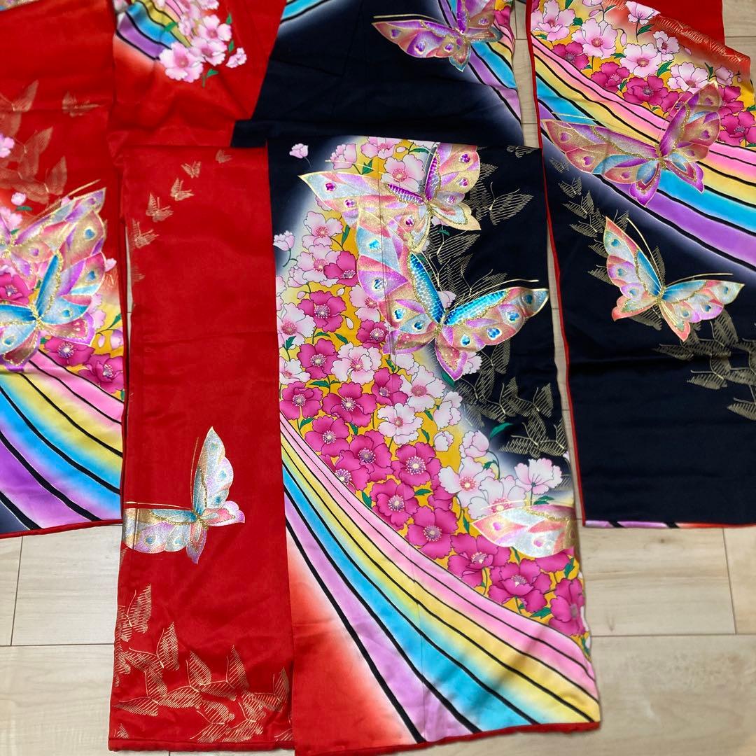 引き振袖　舞妓　踊り用　裾引　舞台