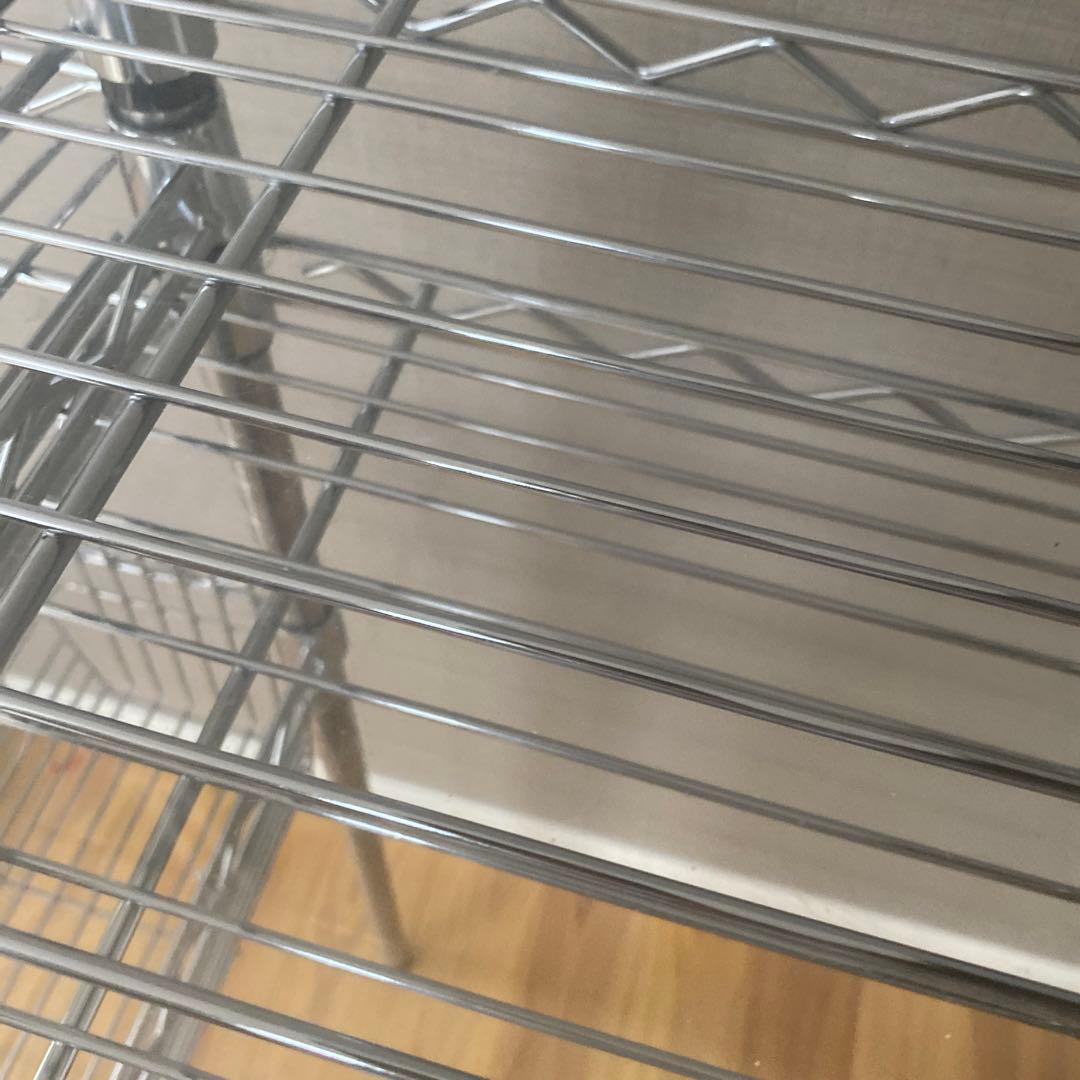 エレクター　アクリル天板　2枚バスケット2つ付き　30cm 90cm