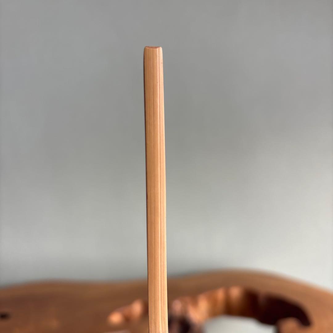 茶杓 銘「萩の露」 宗竹造 前大徳積應 竹筒 木箱入り