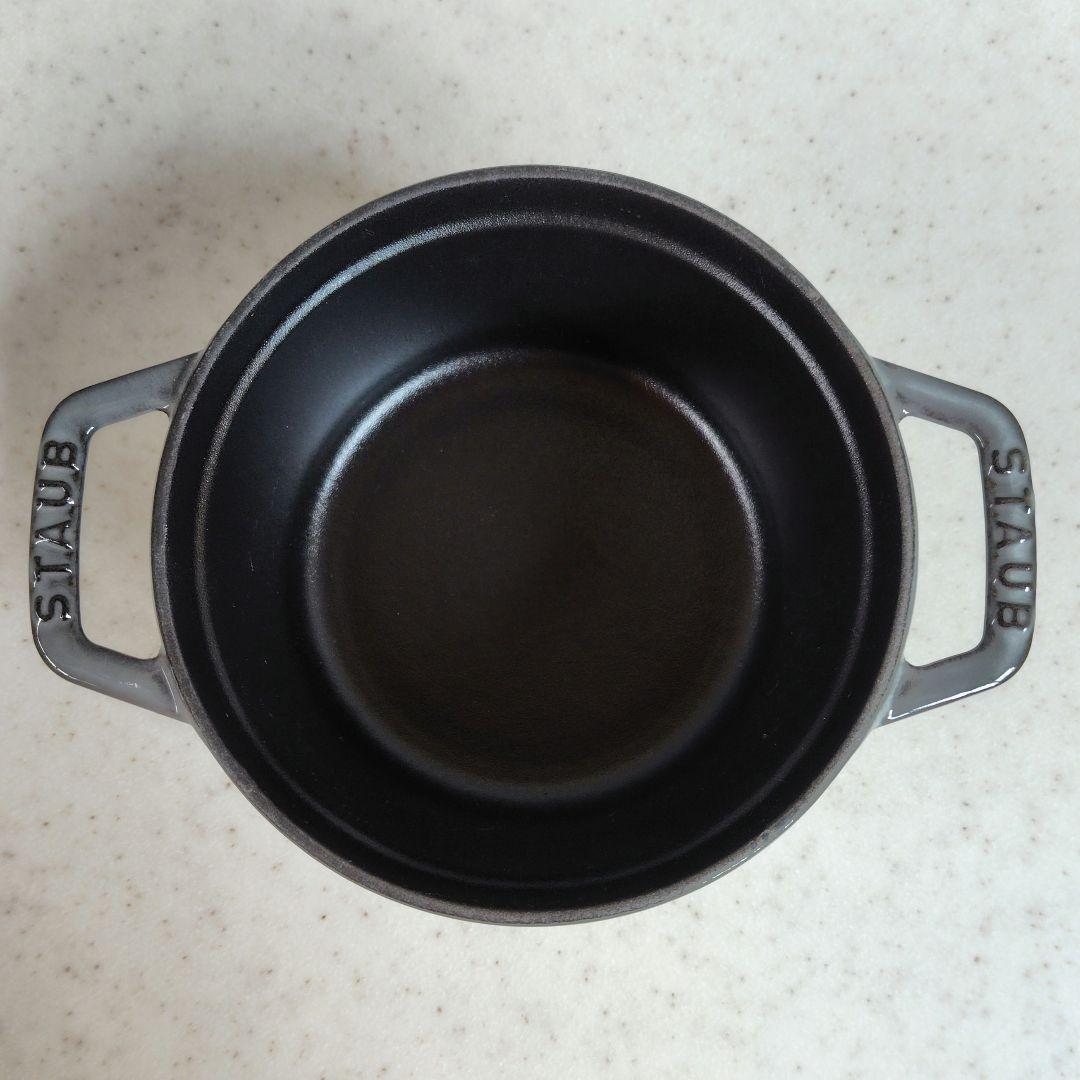 [未使用] ストウブ STAUB ピコ ココット 14cm グラファイトグレー②