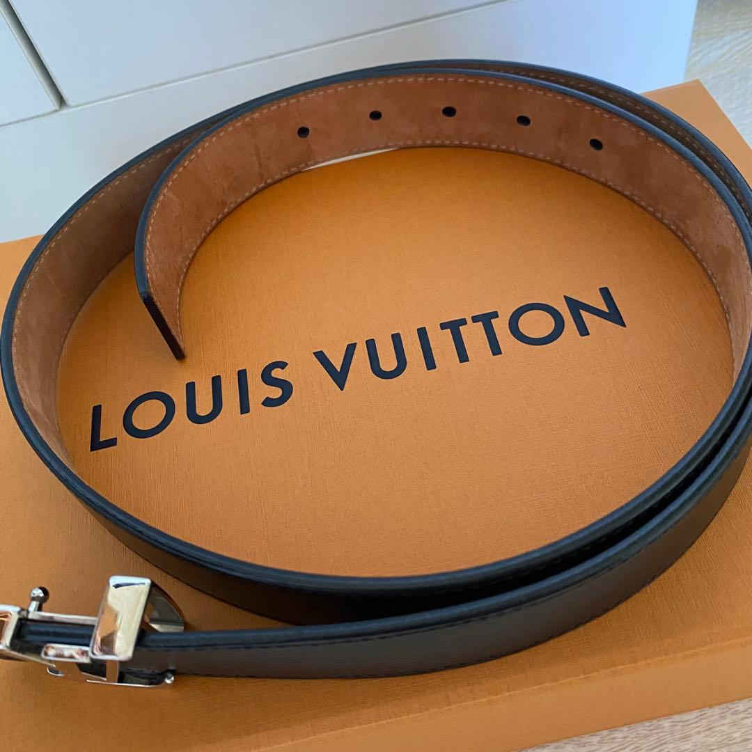 ルイヴィトン　ベルト　エピ　美品　黒