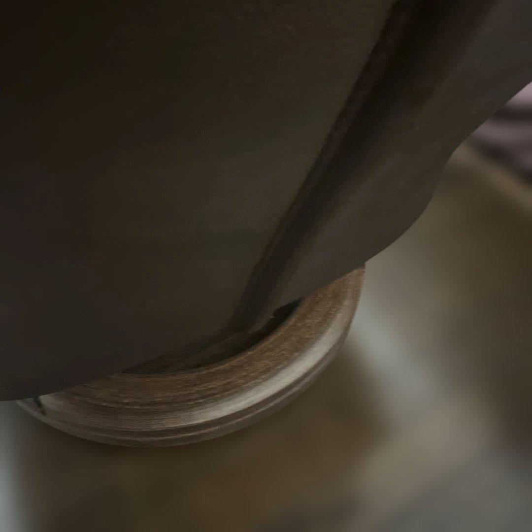 ダークブラウン レザー リクライニングソファ