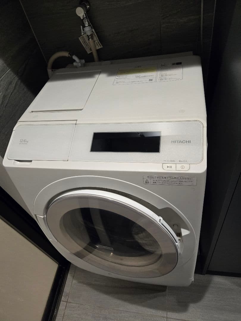 【2023年 最上級モデル】HITACHIドラム式洗濯機 BD-STX120H左