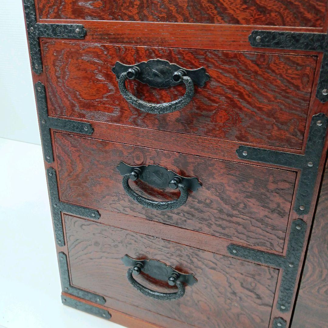 P376 駿河民芸 木製 家具 小物入れ 収納 箪笥