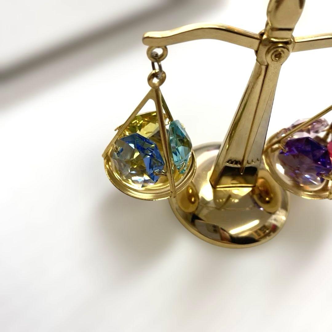 スワロフスキー 天秤 置物 インテリア オブジェ 飾り 公平 正義