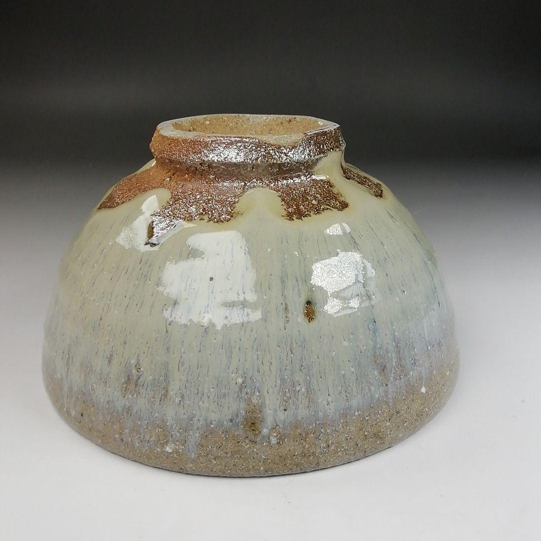 Ｔ４２０　茶碗　『唐津茶碗』『鏡山窯　井上東也 造』　共箱　抹茶碗　茶道具