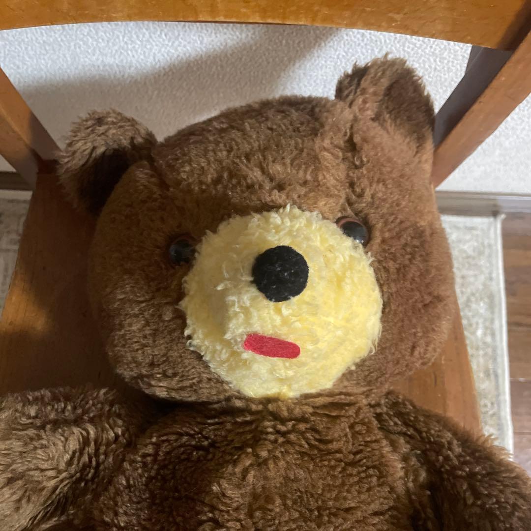 アンティーク茶色いクマのぬいぐるみ