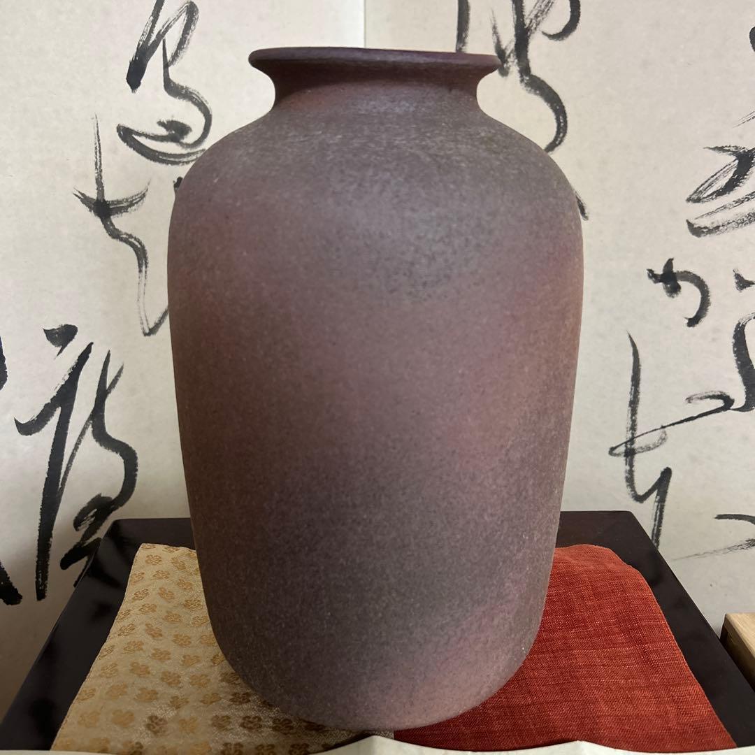 九谷焼　日展作家　金鶴　10号花生