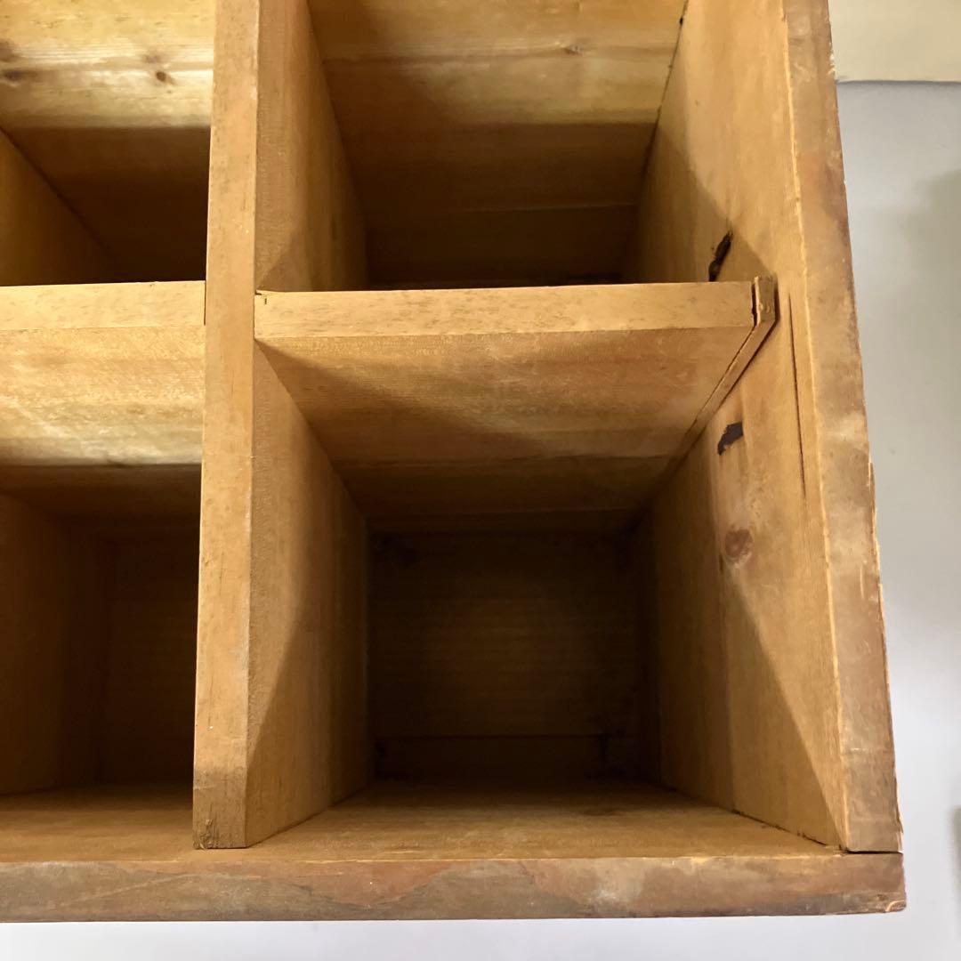 B-4 昭和レトロ 古道具 木製 木箱 ボックス ケース ウッドボックス 収納