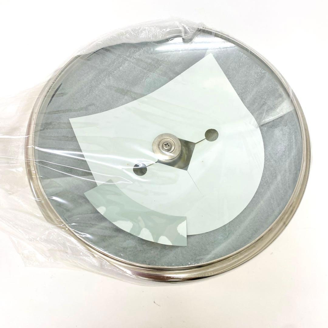 E247 未使用品 アサヒ軽金属 オールパン S 22cm ガラス 蓋つき