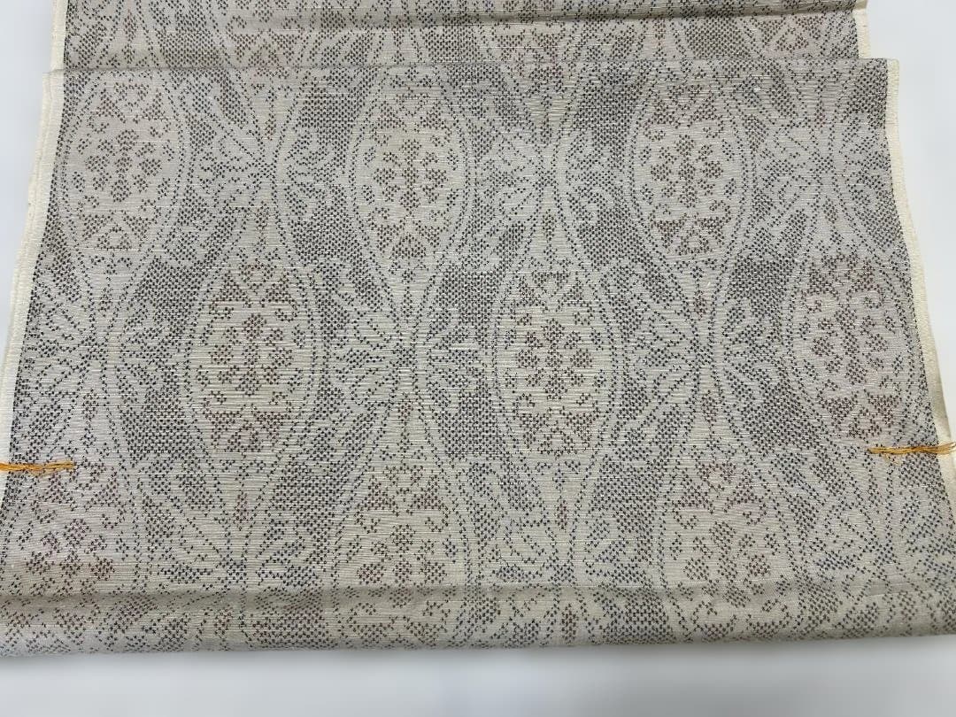 反物　結城紬　正絹　立涌　絣