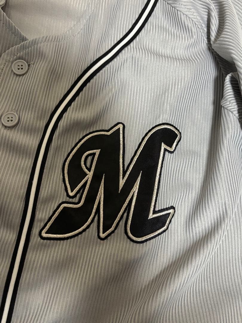 千葉ロッテマリーンズ ユニフォーム 無地 ネオクラシック 復刻 L ビジター