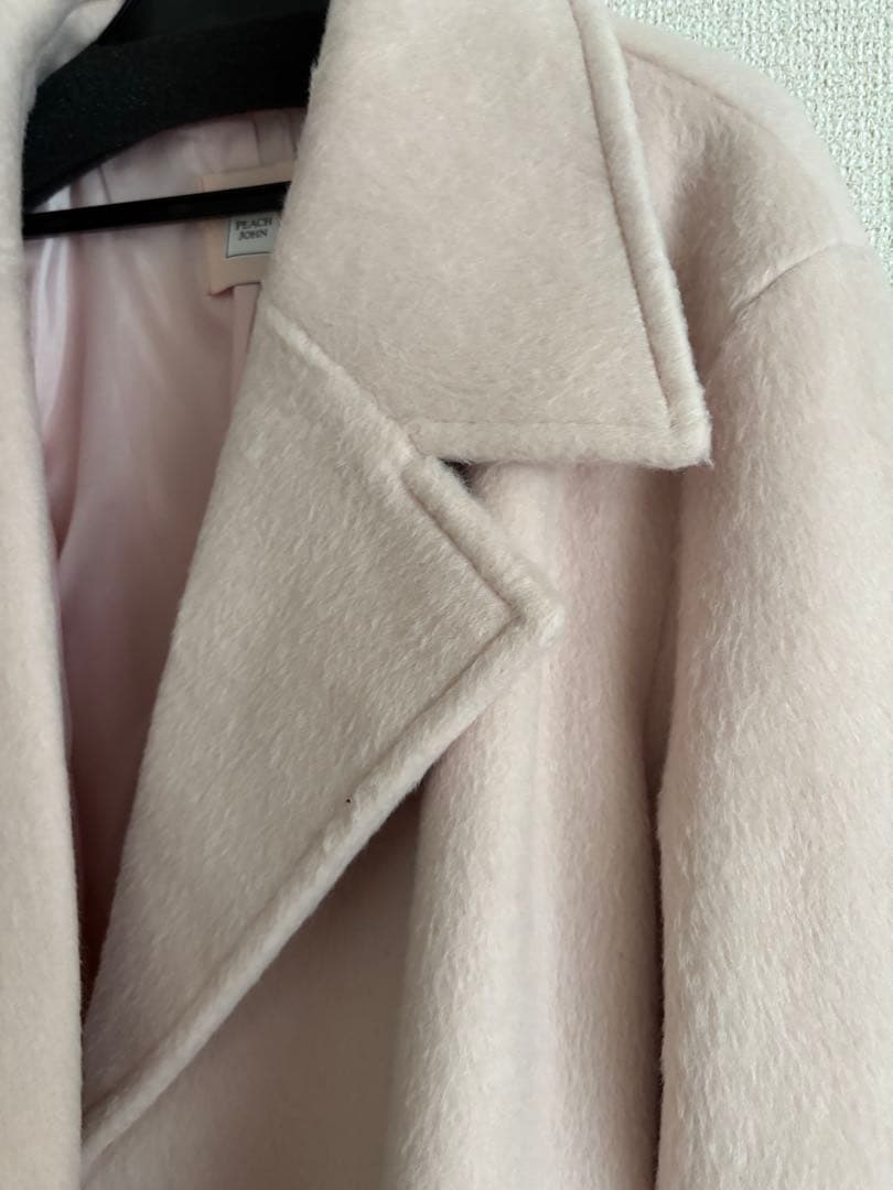 peach john シャギーショートPコートピンク