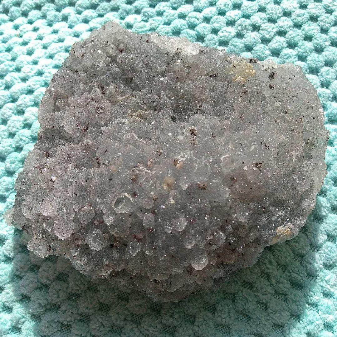 ⑯珍品! ドゥルージーアメジスト ブルー シルバーアメジスト 原石 クラスター