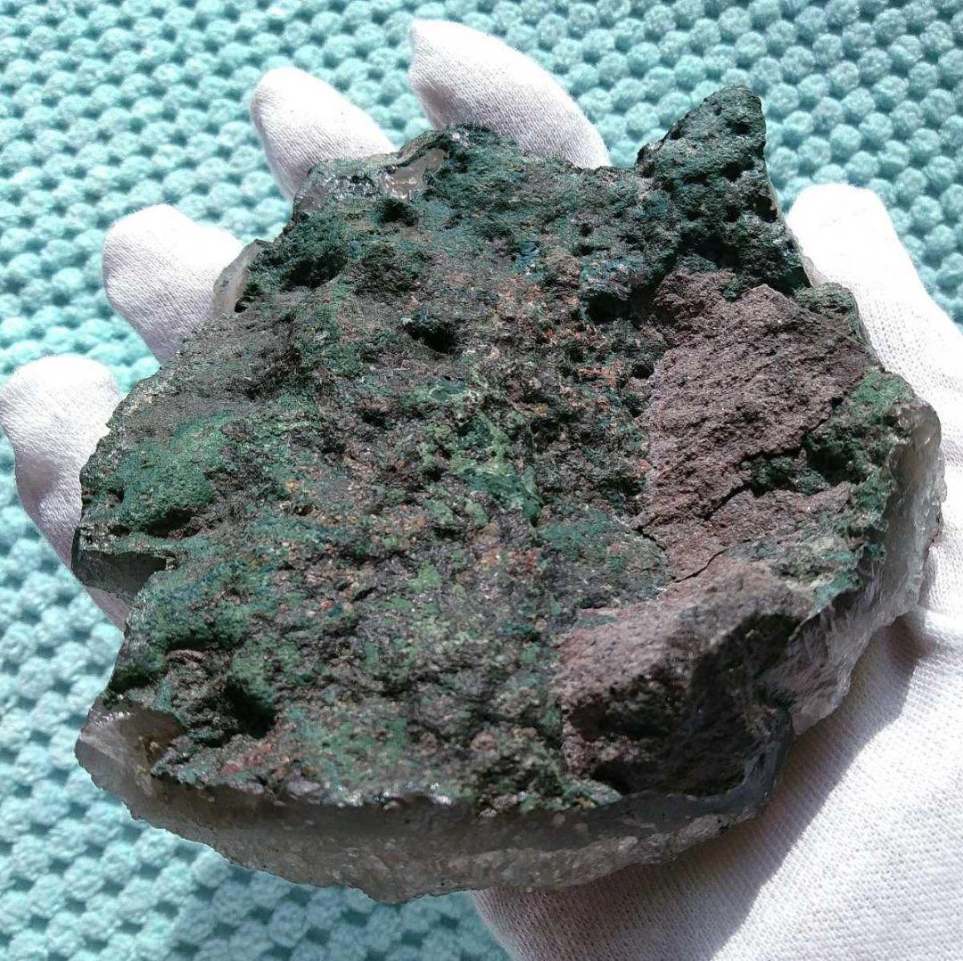 ⑯珍品! ドゥルージーアメジスト ブルー シルバーアメジスト 原石 クラスター