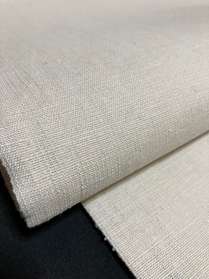 ツーシーズン 袋帯 六通柄 正絹 ぜんまい紬 横段 未使用 イ6345