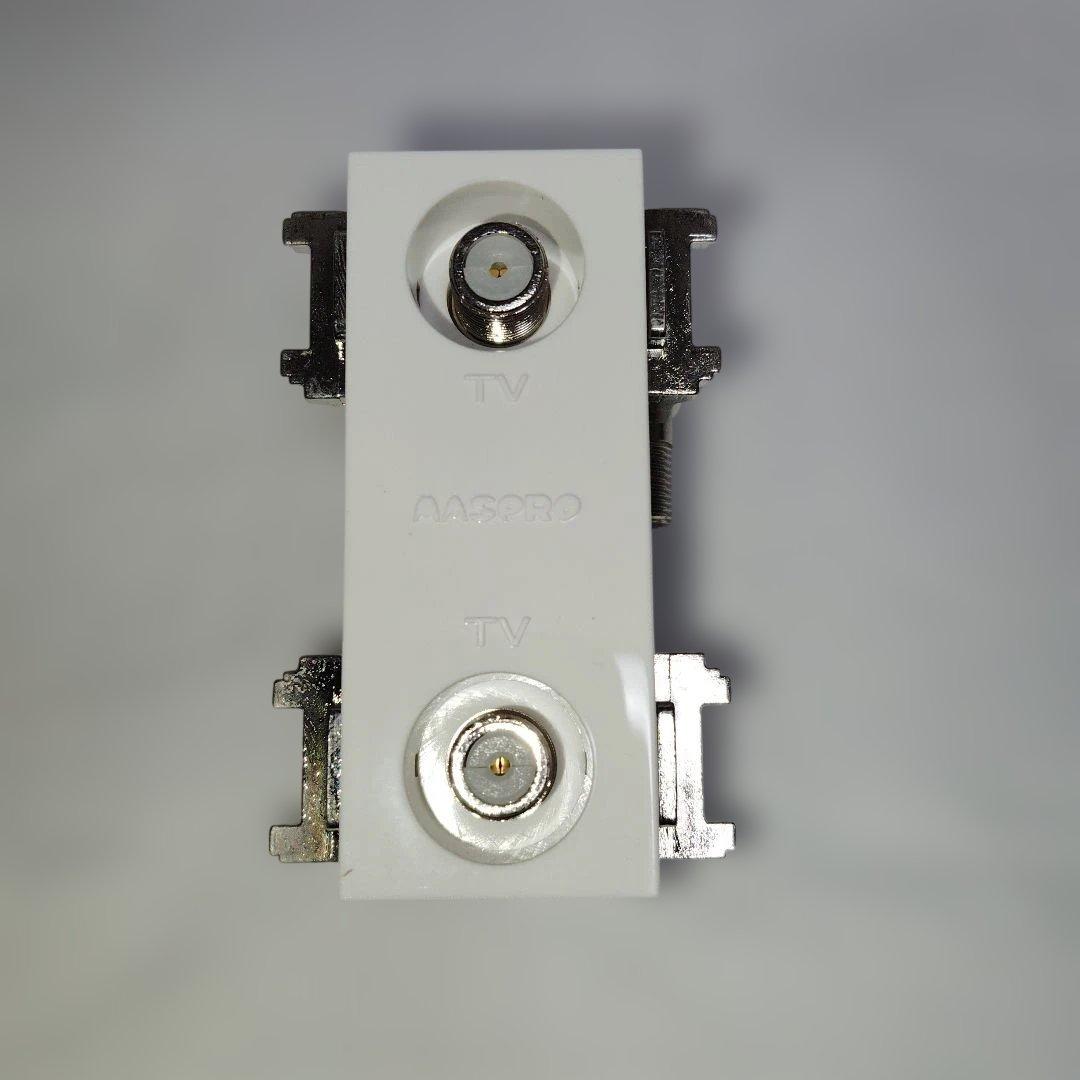 マスプロ　テレビ端子　2DSKT−FSW−B IN端子可動型20個　お値下げ可