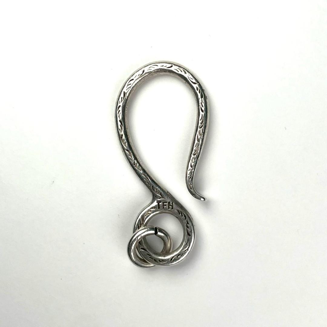 美品 THE FLAT HEAD シルバー925 フック キーリング 廃盤品