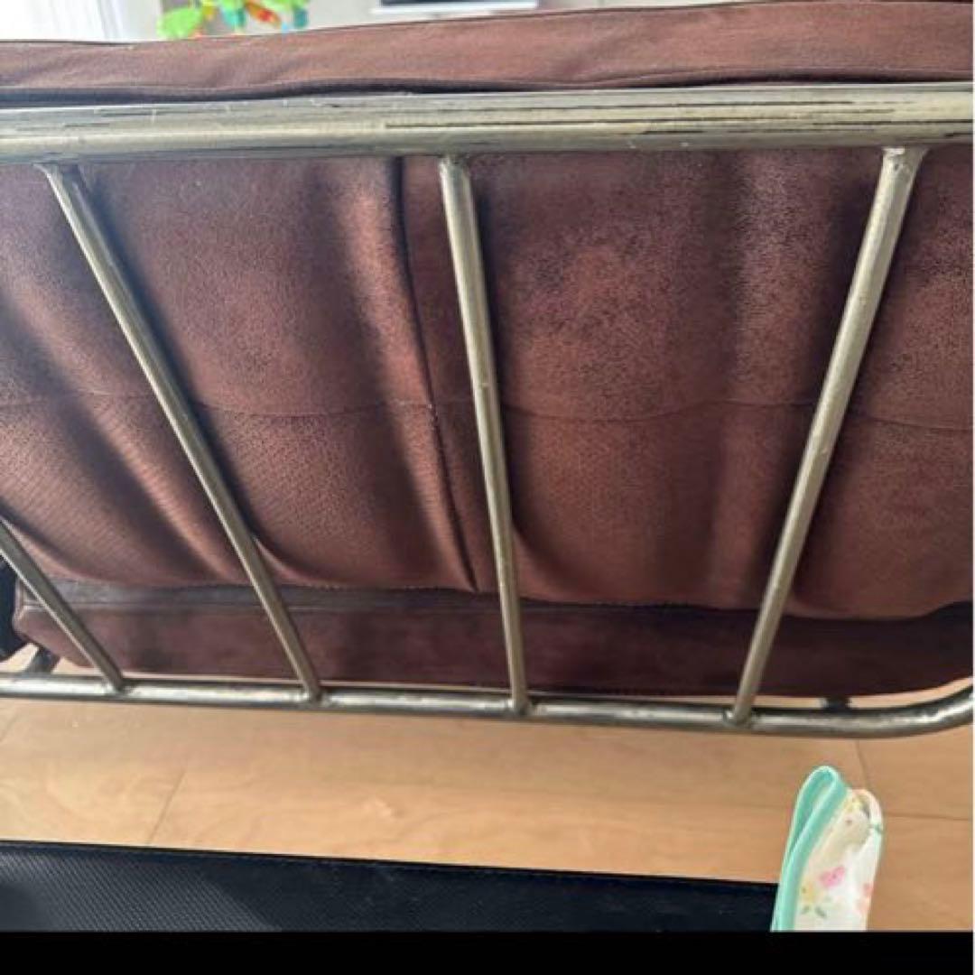 ジャーナルスタンダードファーニチャー　ブラウン 本革2人掛けソファ ラバルソファ