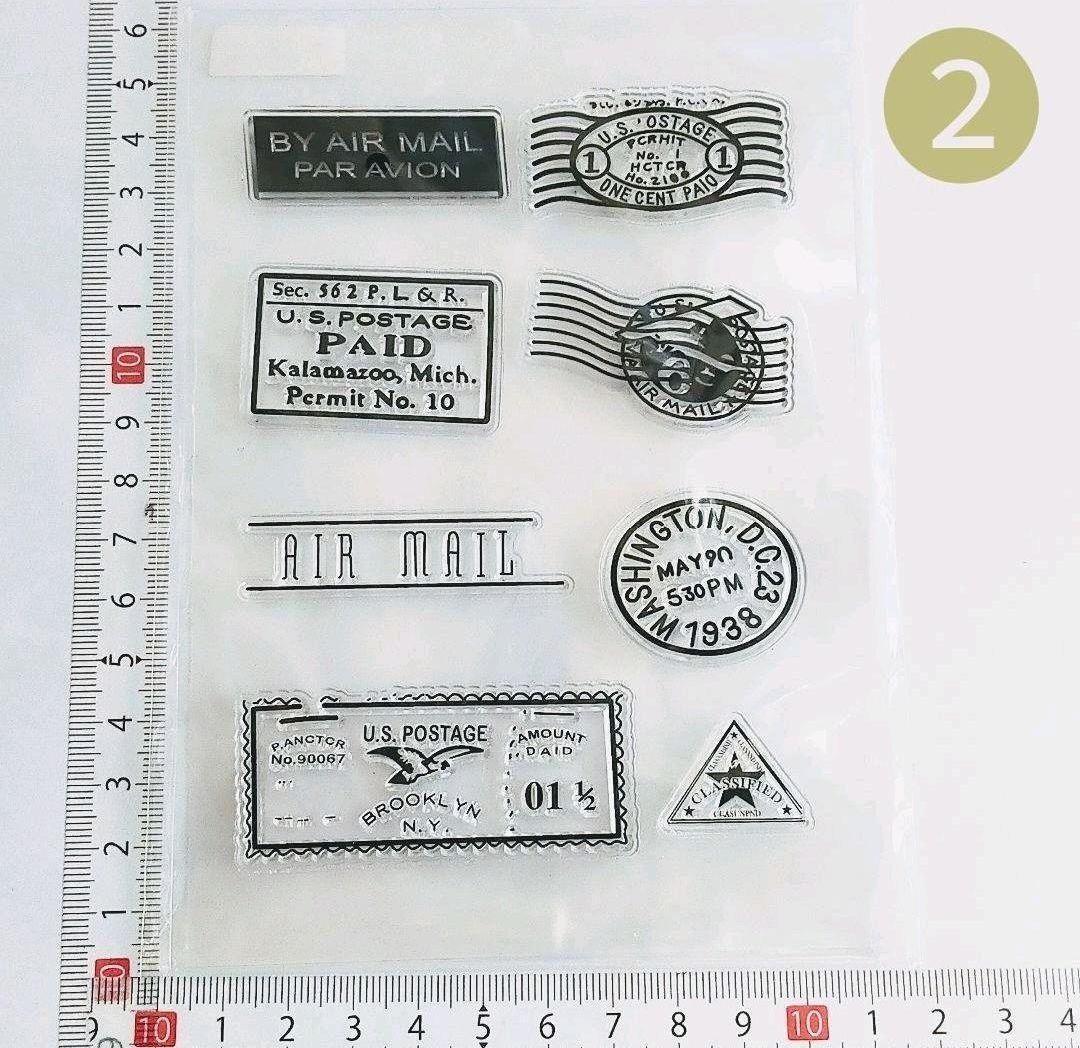 (400)✺SALE✺【海外製】クリアスタンプ 3枚セット〜トラベル・ヴァカンス