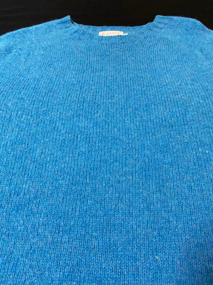 INVERALLAN シェットランドセーター オーセンティック　英国製　青系