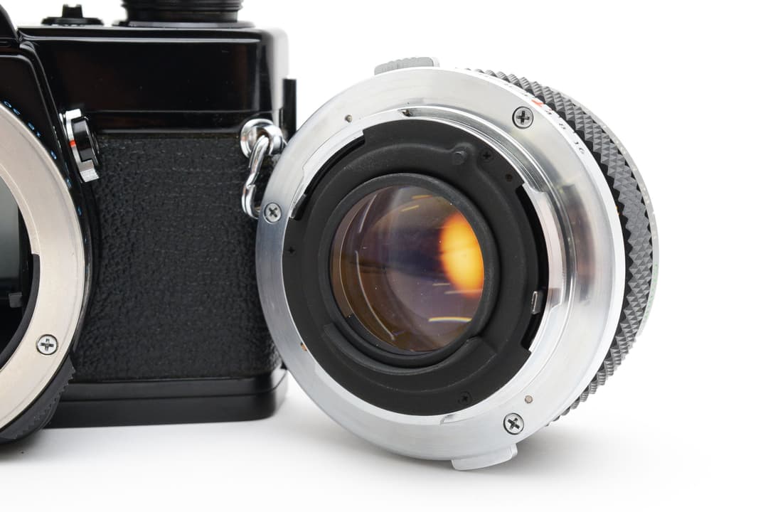 Olympus OM-1 50mm F1.8 ブラック モルト新品 #8008