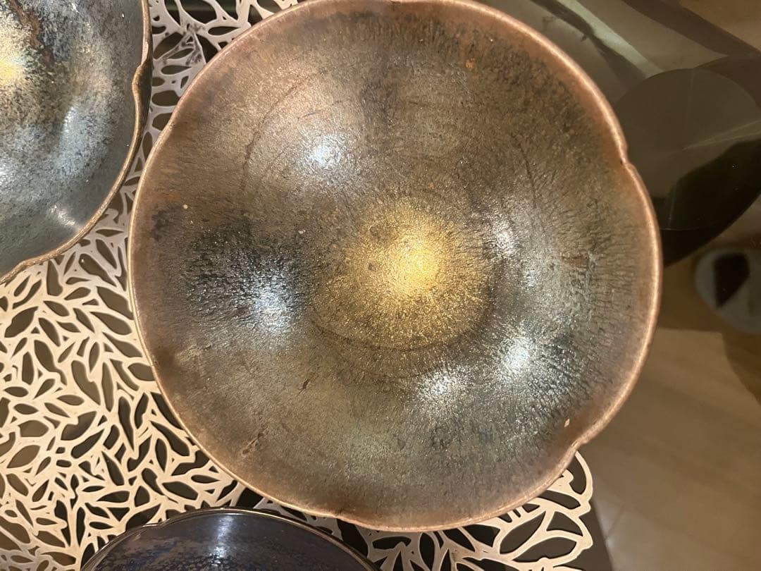 鎌田 幸二作 油滴天目等 5客セット