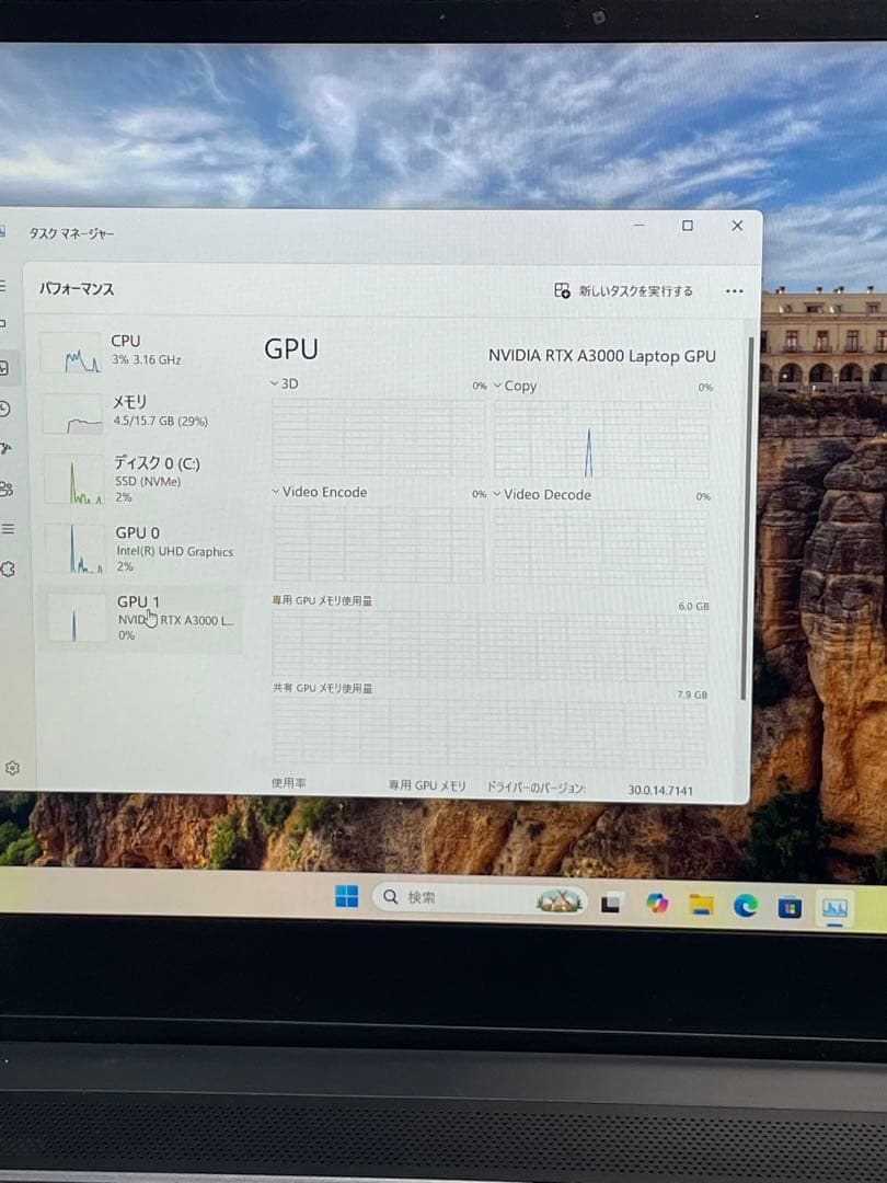 Windowsノート本体 ELSA VELUGA A3000 G3-15 i7-11800H 240Hz