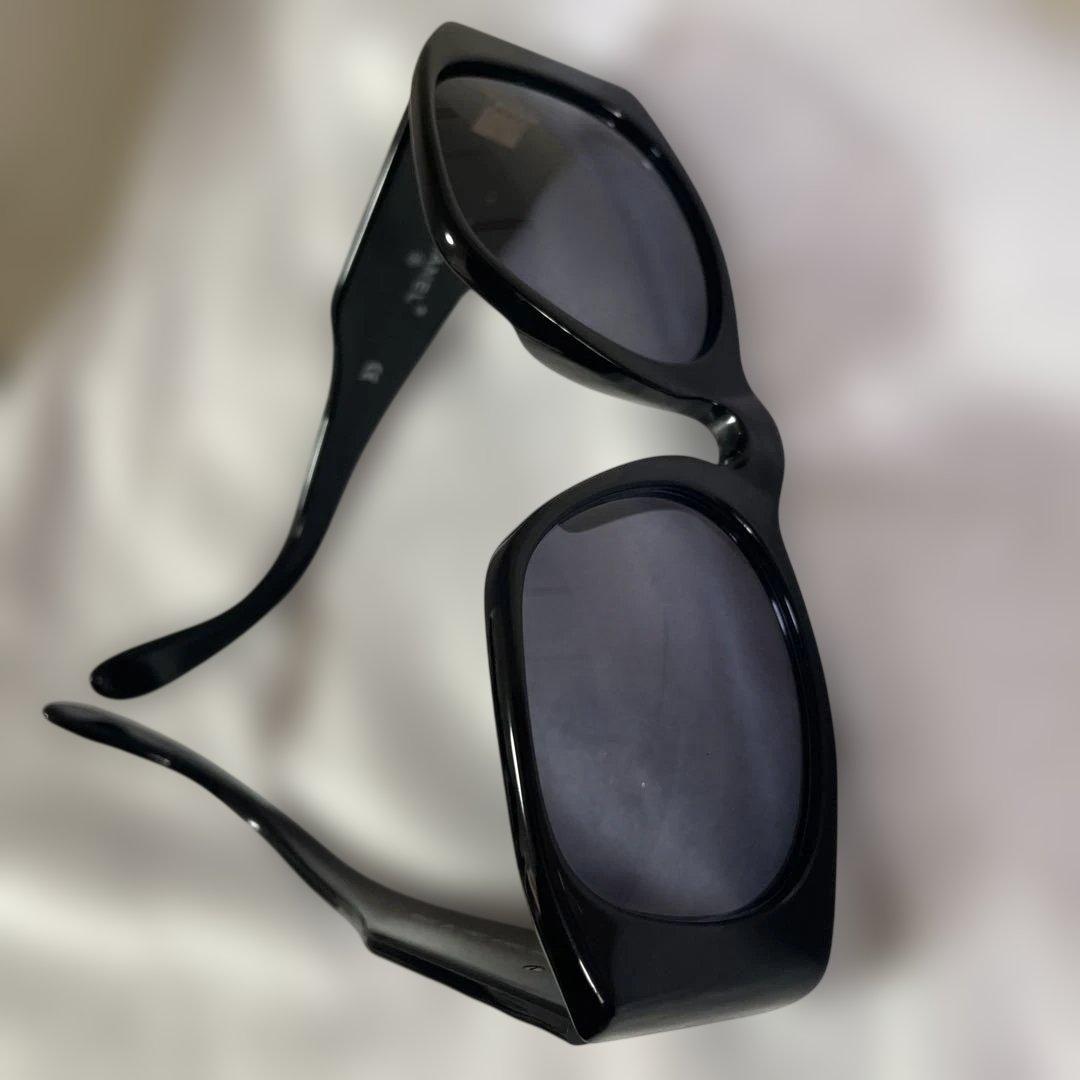 希少 CHANEL シャネル サングラス マトラッセ ココマーク 01450 黒