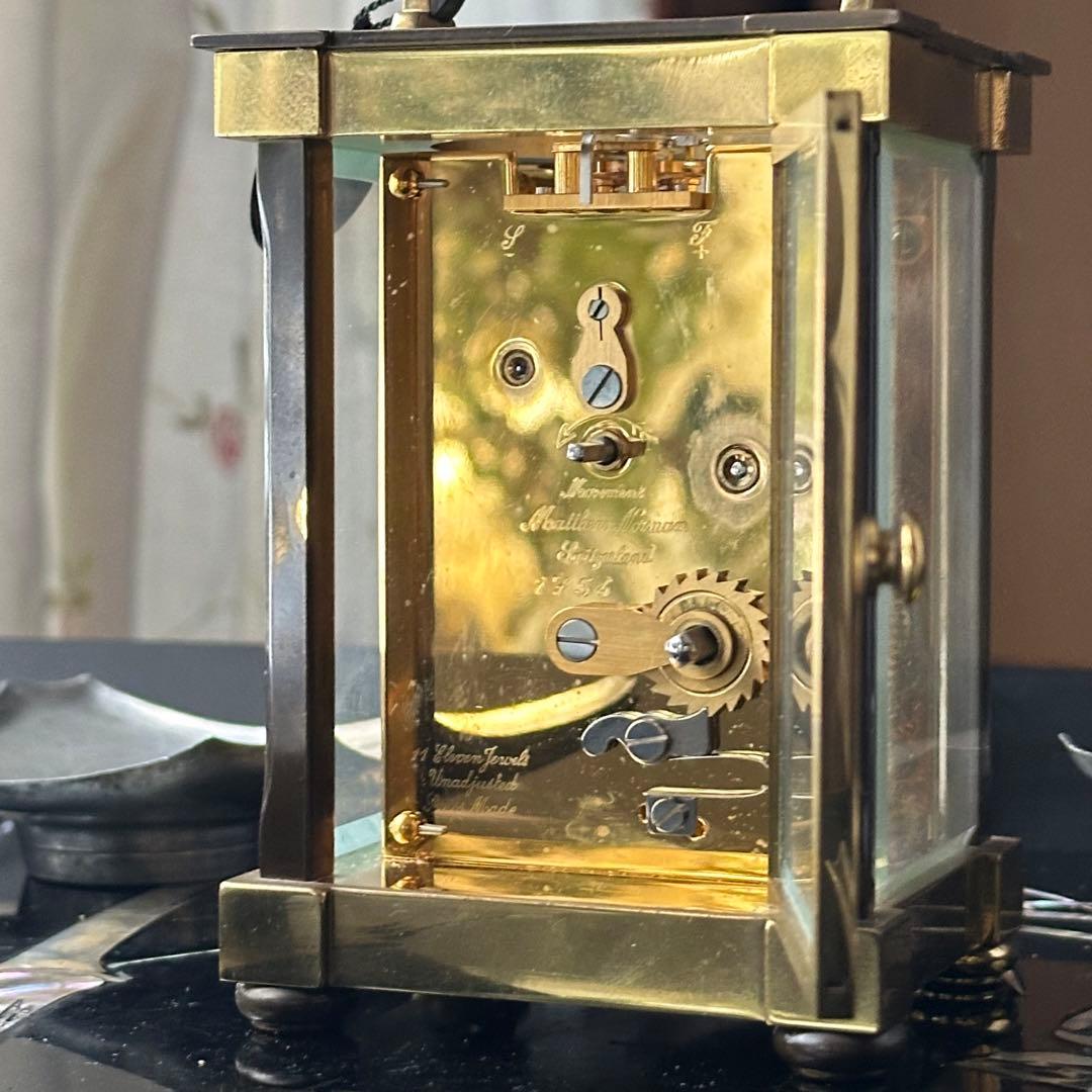 春特別価格‼️宝石王愛蔵マシューノーマン　キャリッジクロック　スイス製