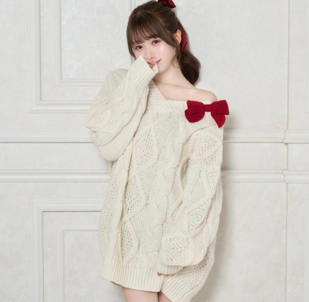 RoseMuse Oversized cable knit OP　ロゼミューズ