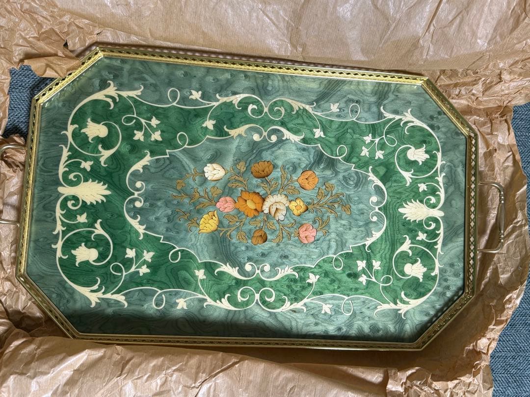 Demain ドマン　イタリア製　トレー　お盆　ビンテージ　新品、未使用