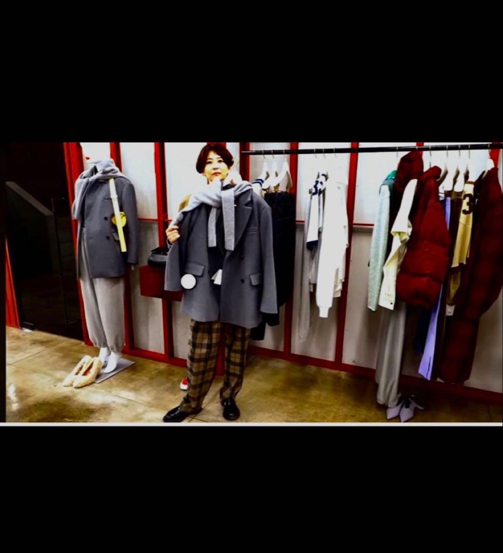 美品✨　6 ROKU ロク　メルトン ジャケット コート グレー