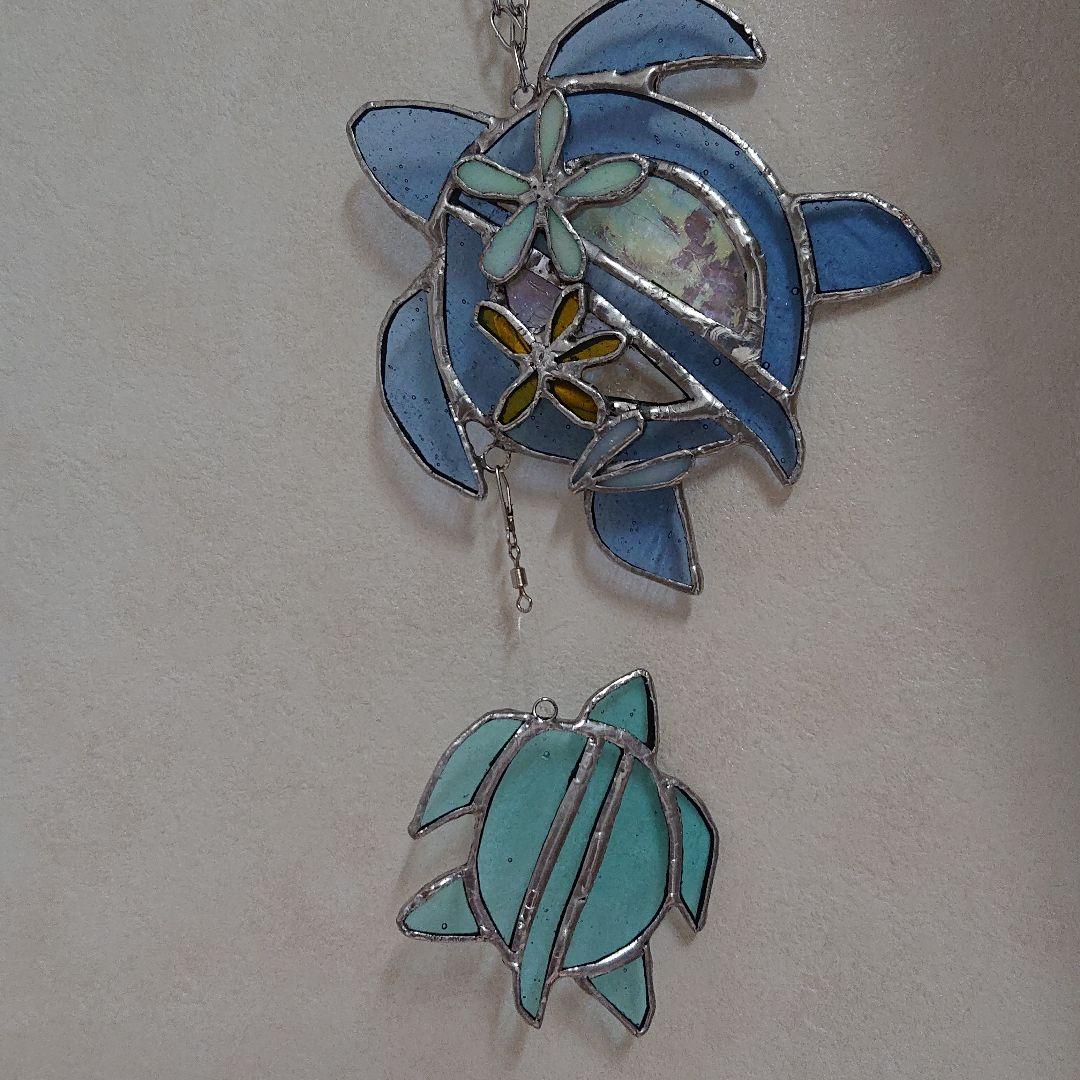 ステンドグラス 海色モビール