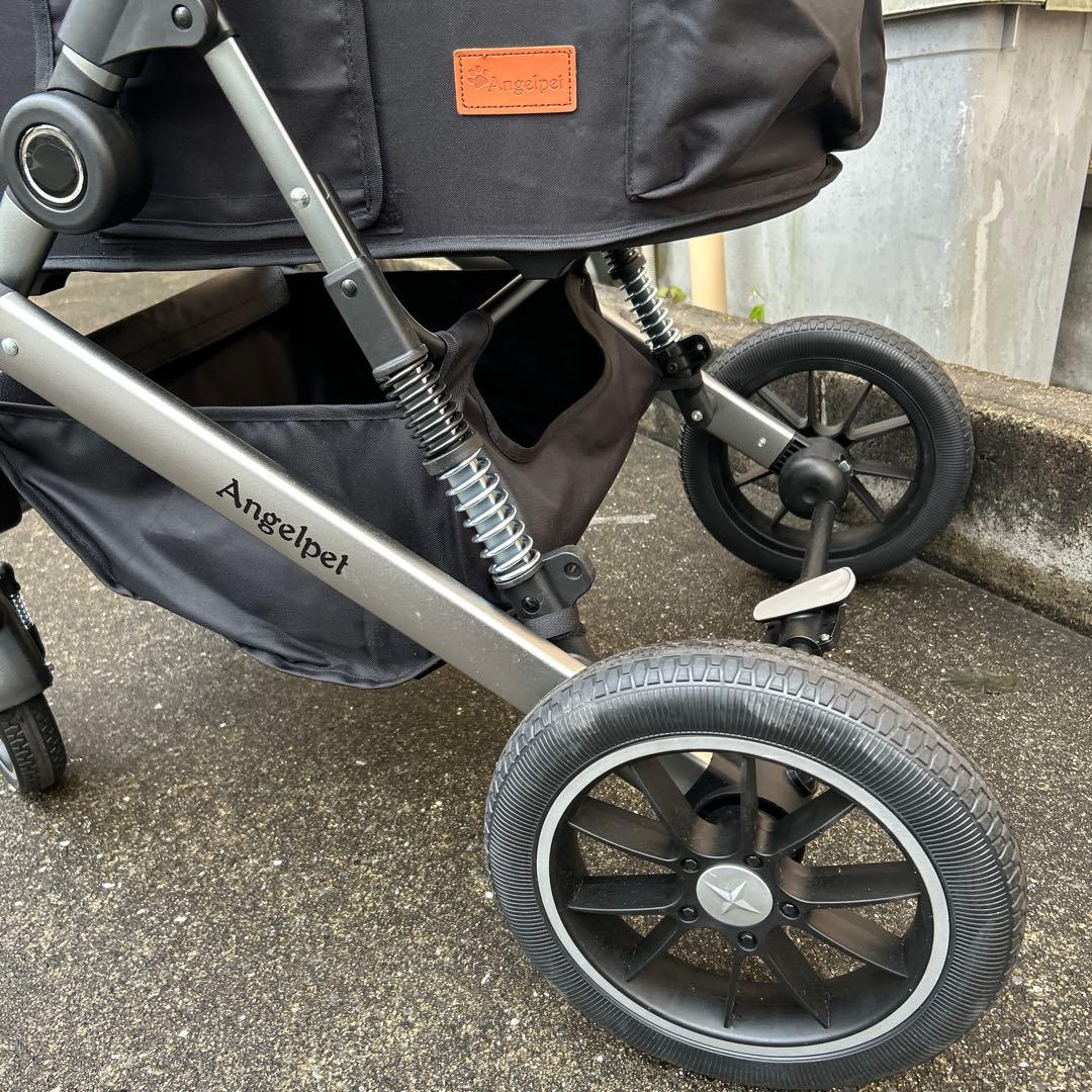 Angelpet ペットカート ブラック 25kg対応