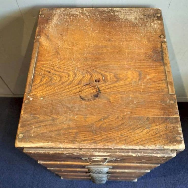 木製5段引出し　小型引出し　レトロ　ヴィンテージ　タンス　昭和