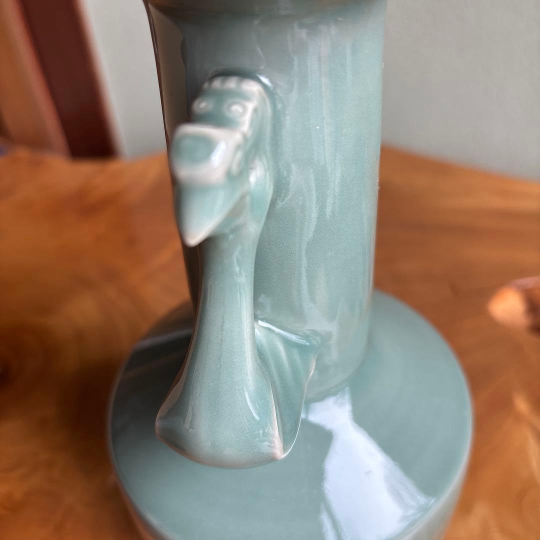 【いま】加藤丈佳 日吉窯 鳳凰耳付花入 ／祥瑞文蜜柑水指 土山松泉造