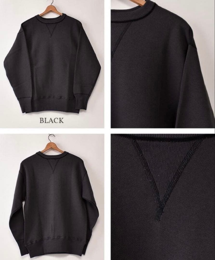 新品 ウエアハウス 401 スウェット BLACK スミクロ 44 XL 無地