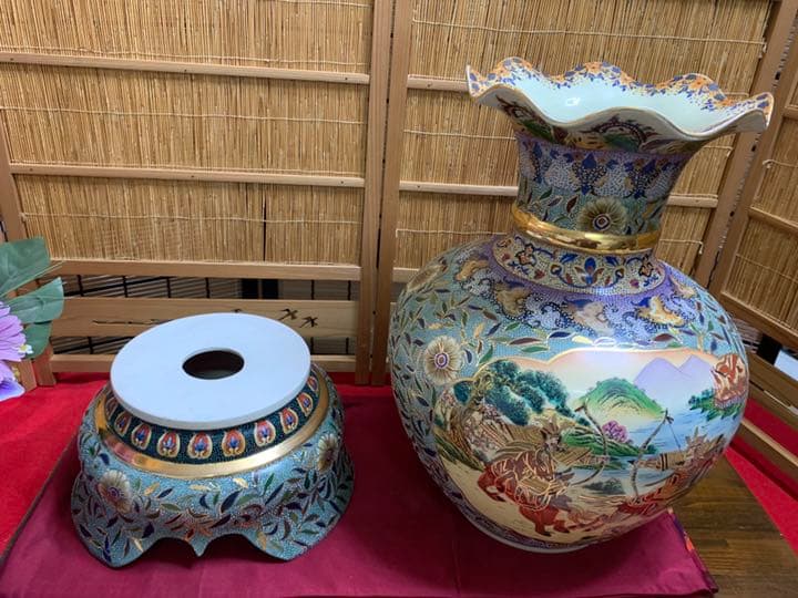 骨董 飾り壺 特大❤️