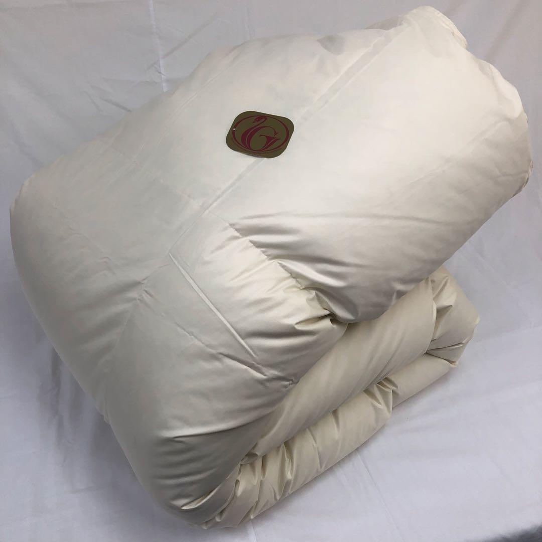 羽毛布団 シングル ニューゴールド きなり 日本製 150×210cm ×2枚