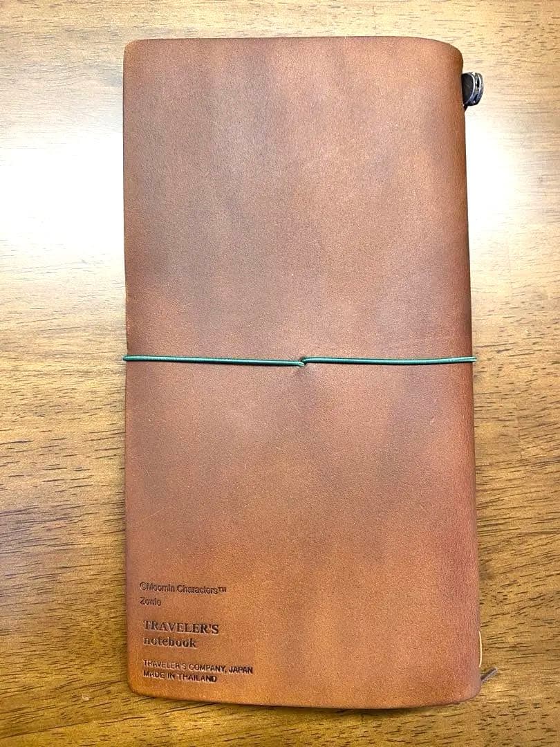 【ほぼ未使用】トラベラーズノート　限定　ムーミン　スナフキン　キャメル