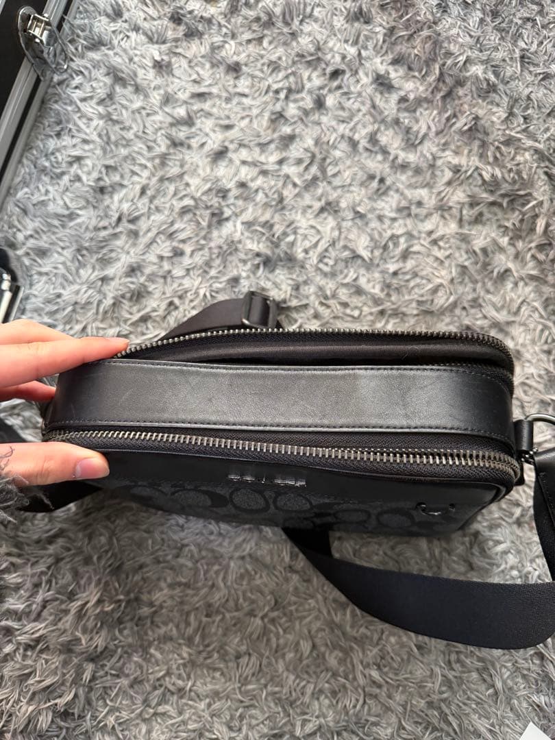 COACH ショルダーバッグ ブラック/グレー