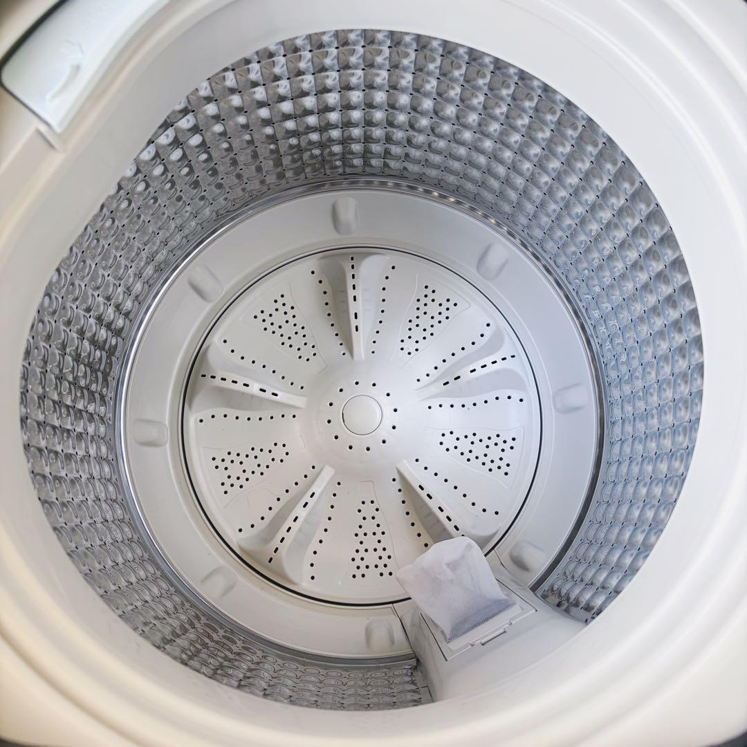 運搬取付無料！ステンレスブラック純正Haierアーバンな洗濯機！完動品超美品！