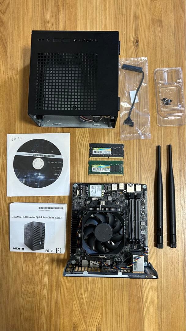 DeskMini A300 CPU・メモリ・Wi-Fiモジュールセット